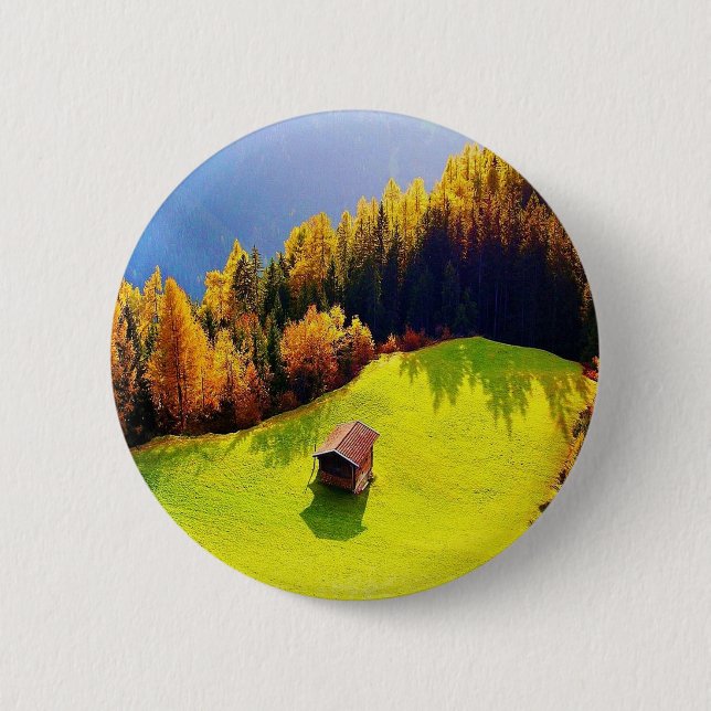 Green Valley 2 Inch Round Button (Front)
