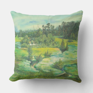green valley outdoor pillow