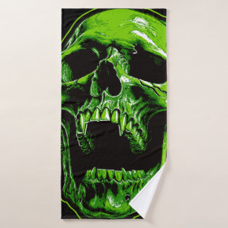 green vampire bath towel