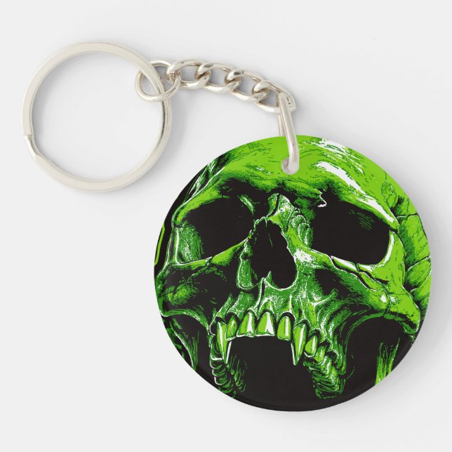 green vampire keychain (Front)