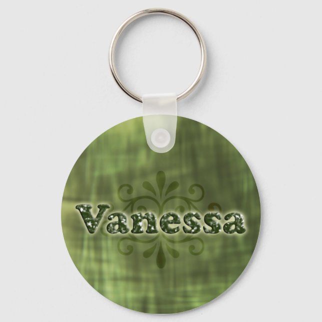 Green Vanessa Keychain (Front)