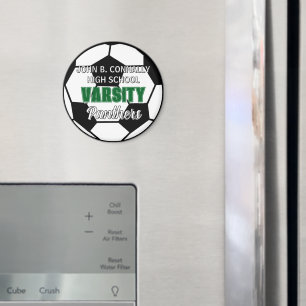Green Varsity Soccer Custom High School Magnet