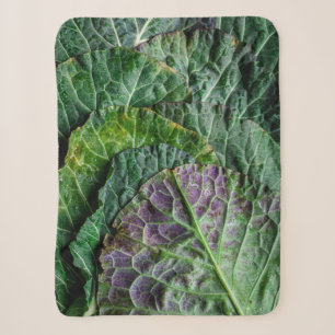 Green vegetable sherpa blanket
