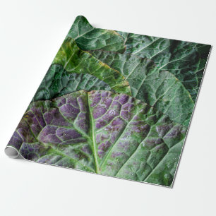 Green vegetable wrapping paper