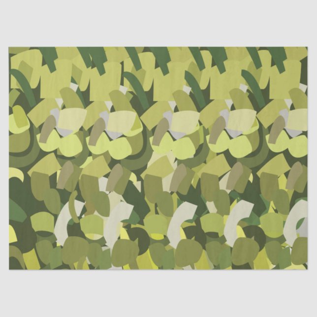 Green Vegetables Veggies Tissue Paper (Front)