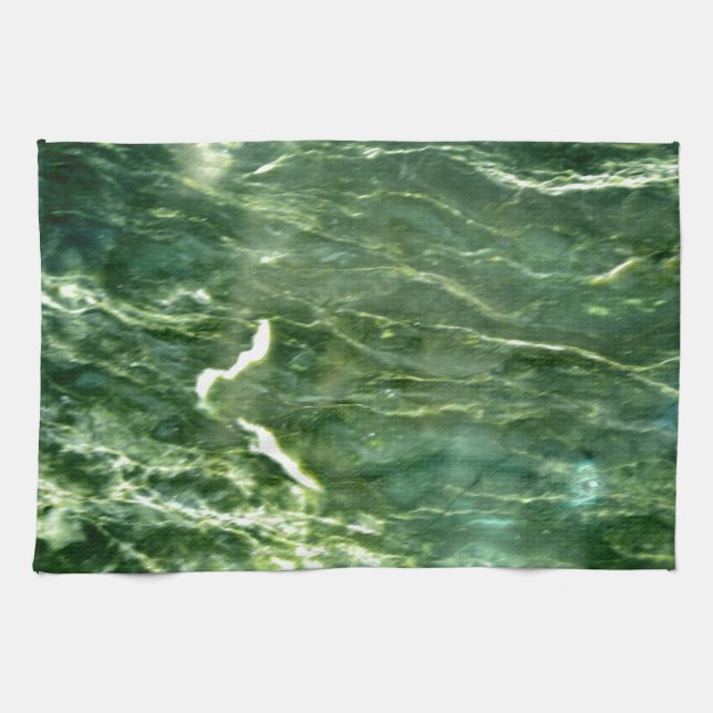 Green Verde Alpi Marble Kitchen Towel (Horizontal)
