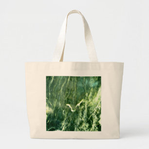 Green Verde Alpi Marble Large Tote Bag