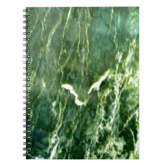 Green Verde Alpi Marble Notebook (Front)