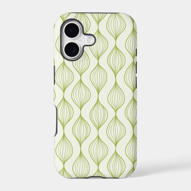 Green vertical ogee pattern background (Back)