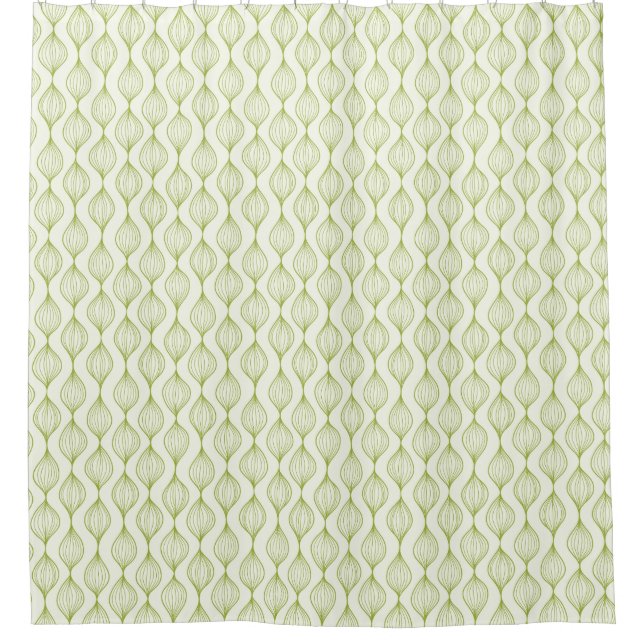 Green vertical ogee pattern background (Front)