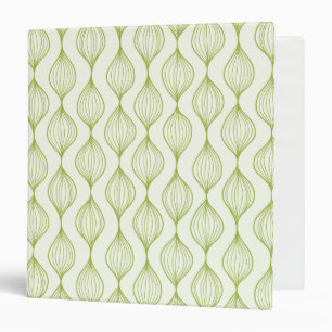 Green vertical ogee pattern background binder