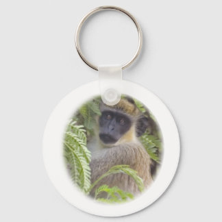 Green Vervet Monkey Keychain