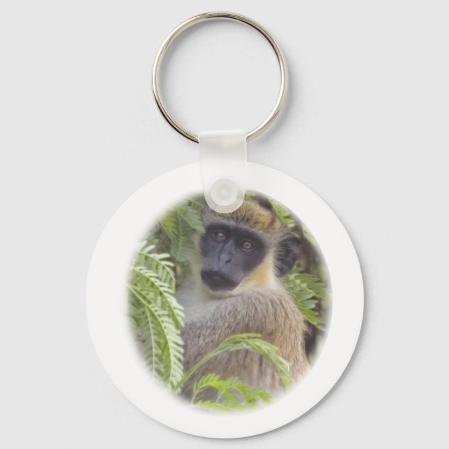 Green Vervet Monkey Keychain (Front)
