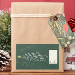 Green Very Merry Christmas Tree Gift For From Sticker<br><div class="desc">This Green Very Merry Christmas Tree Gift For From Rectangular Sticker design features a sophisticated hunter green backdrop with a blend of simple ivory lettering and classic calligraphy paired with a minimalist boho styling that strikes a perfect balance between clean modern subtlety and vintage elegance. Embellishing this all beautifully is...</div>