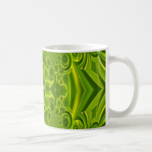 Green Vibrant Swirl Mug
