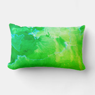Green Vine Leaves Stylized Pillow Cushion