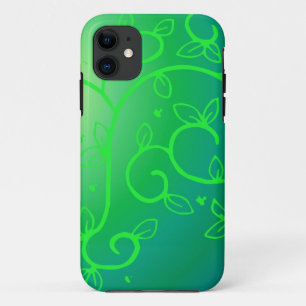 Green Vines Irish Luck Ireland Plant Flowers Art iPhone 11 Case