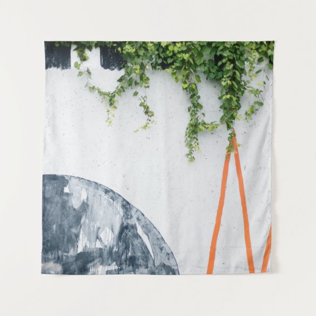 GREEN VINES ON WALL TAPESTRY (Front)