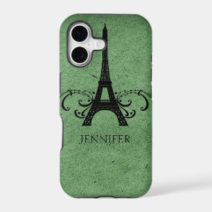 Green Vintage French Flourish