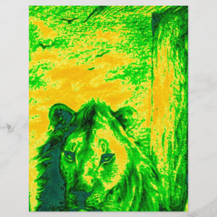 Green Vintage Lion simba Hakunamatata Simba Marara
