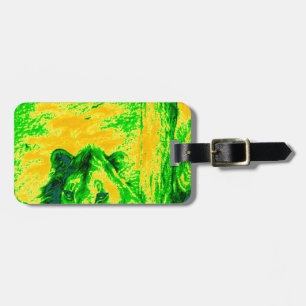 Green Vintage Lion simba Hakunamatata Simba Marara Luggage Tag