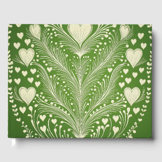 Green Vintage Lithograph #4 Digital Art Guest Book