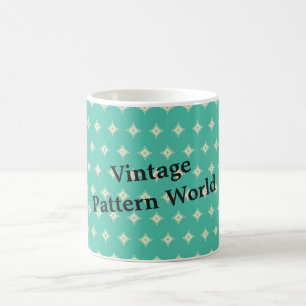 Green Vintage Pattern Coffee Mug