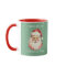 Green Vintage Retro Santa Claus Christmas