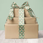 Green Vintage Retro Santa Claus Christmas Satin Ribbon<br><div class="desc">Add a nostalgic touch to your holiday decorations with this green vintage Santa Claus Christmas satin ribbon. Featuring a classic Santa Claus design with festive snowflakes against a solid background, this ribbon is perfect for gift wrapping, holiday crafts, wreaths, and more. The retro style and vibrant design make it a...</div>