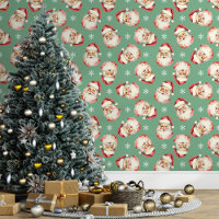 Green Vintage Santa Claus Christmas