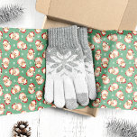 Green Vintage Watercolor Santa Claus Christmas Tissue Paper<br><div class="desc">Wrap your gifts in festive charm with this green vintage watercolor Santa Claus Christmas tissue paper. Featuring a repeating pattern of classic Santa illustrations, this tissue paper adds a nostalgic touch to your holiday wrapping. The watercolor design against the holiday background gives a retro yet sophisticated look, making your presents...</div>