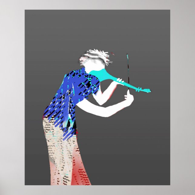 Green Violin Poster (Front)