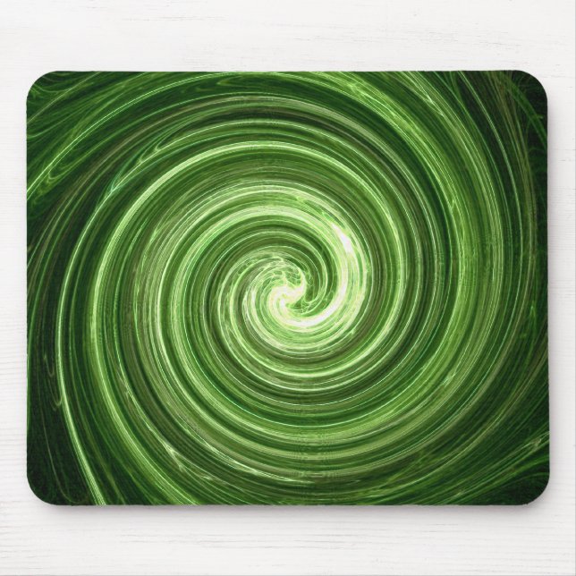 Green Vortex Mouse Pad (Front)