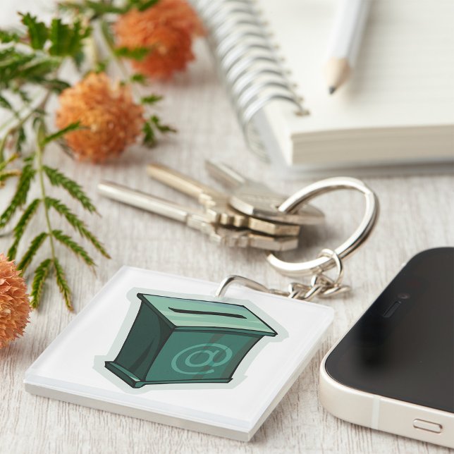 Green Voting Box Keychain (Creator Uploaded)