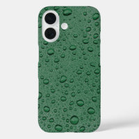 Green water droplets