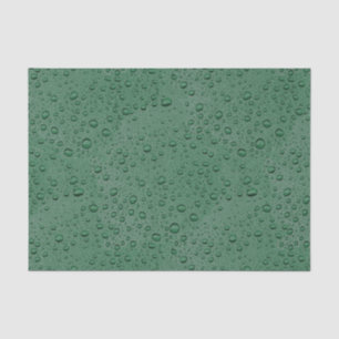 Green water droplets tissue paper