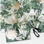 Green Watercolor Tropical Leaves Wrapping Paper<br><div class="desc">This design may be personalized by choosing the Edit Design option. You may also transfer onto other items. Contact me at colorflowcreations@gmail.com or use the chat option at the top of the page if you wish to have this design on another product or need assistance. See more of my designs...</div>