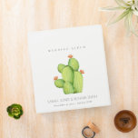 GREEN WATERCOLOUR DESERT CACTUS FLOWER  WEDDING BINDER<br><div class="desc">If you need any further customisation or any other matching items,  please feel free to contact me at yellowfebstudio@gmail.com</div>