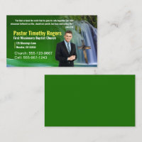 Green waterfall Pastor or Deacon Photo Church