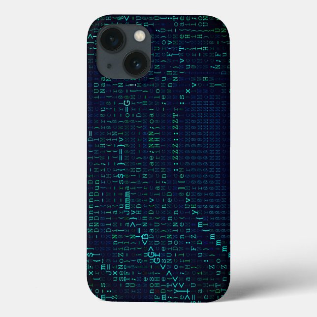 Green Wave Digital Abstract Case-Mate iPhone Case (Back)