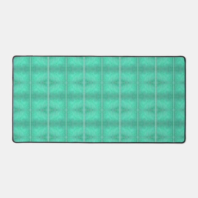 Green Wave Lengths Pattern Desk Mats (Front)