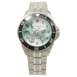 Green Wave Motorcycle Be Adventurous Watch