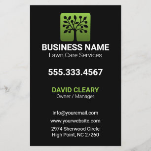 Green Wave Professional Tree Lawn Care Flyer