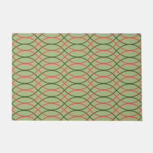 Green Waves  Doormat