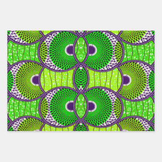 Green Wax African gift paper. Wrapping Paper Sheet
