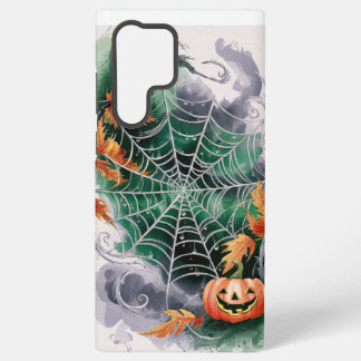 Green Web Pattern Samsung Galaxy S22 Ultra Case