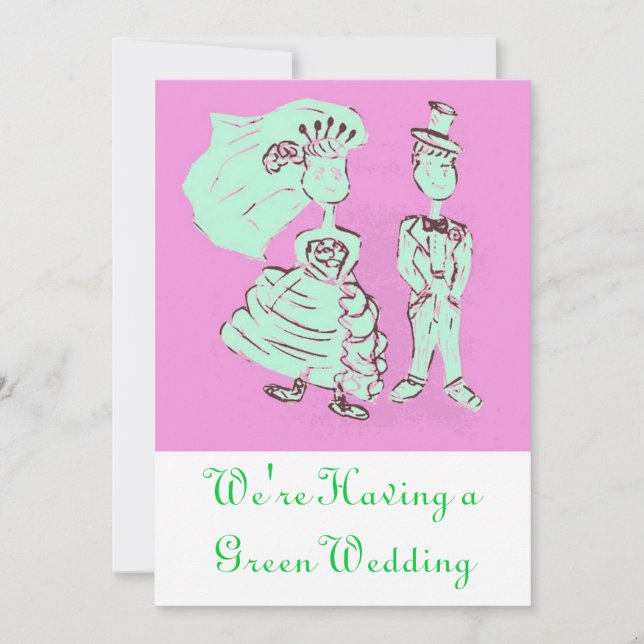 Green Wedding Invite (Front)