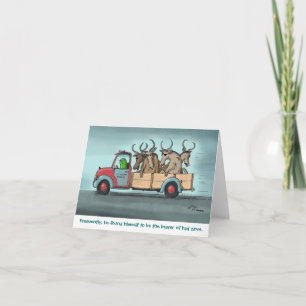 Green Weenii "Bad Gnus" Note Card