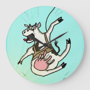 Green Weenii "COWABUNGEE !" Horloge murale