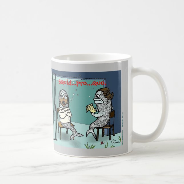 Green Weenii "Silence of the Clams" Mug (Right)